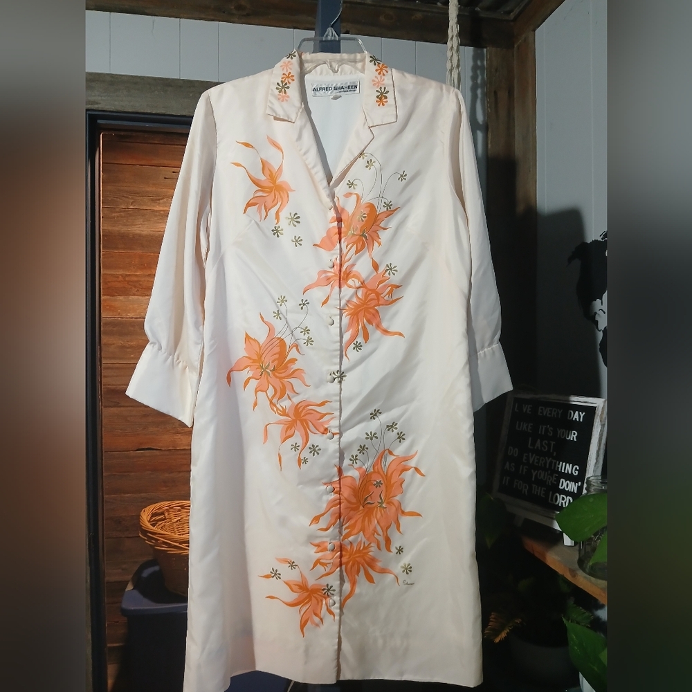 Vintage Alfred Shaheen Dress Womens size Medium